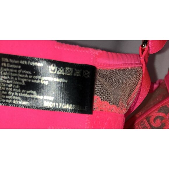 34 DDD F Honey Birdette Gabrielle Neon Lace Bra - Picture 4 of 5